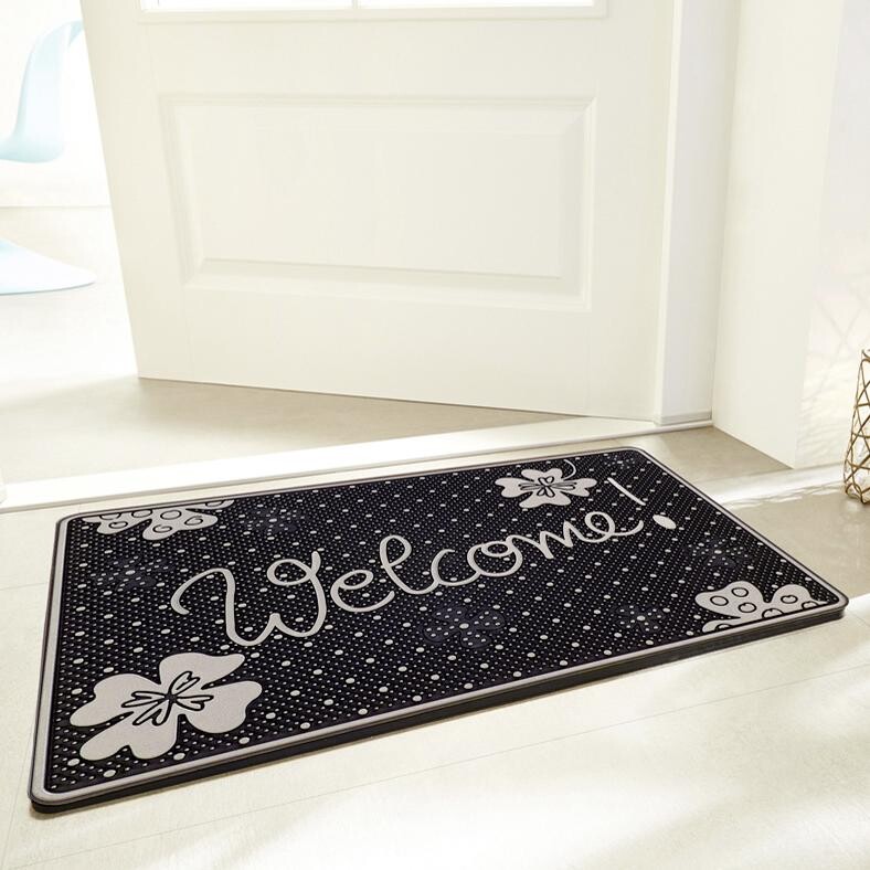 Fußmatte Welcome silber B/L: ca. 40x60 cm