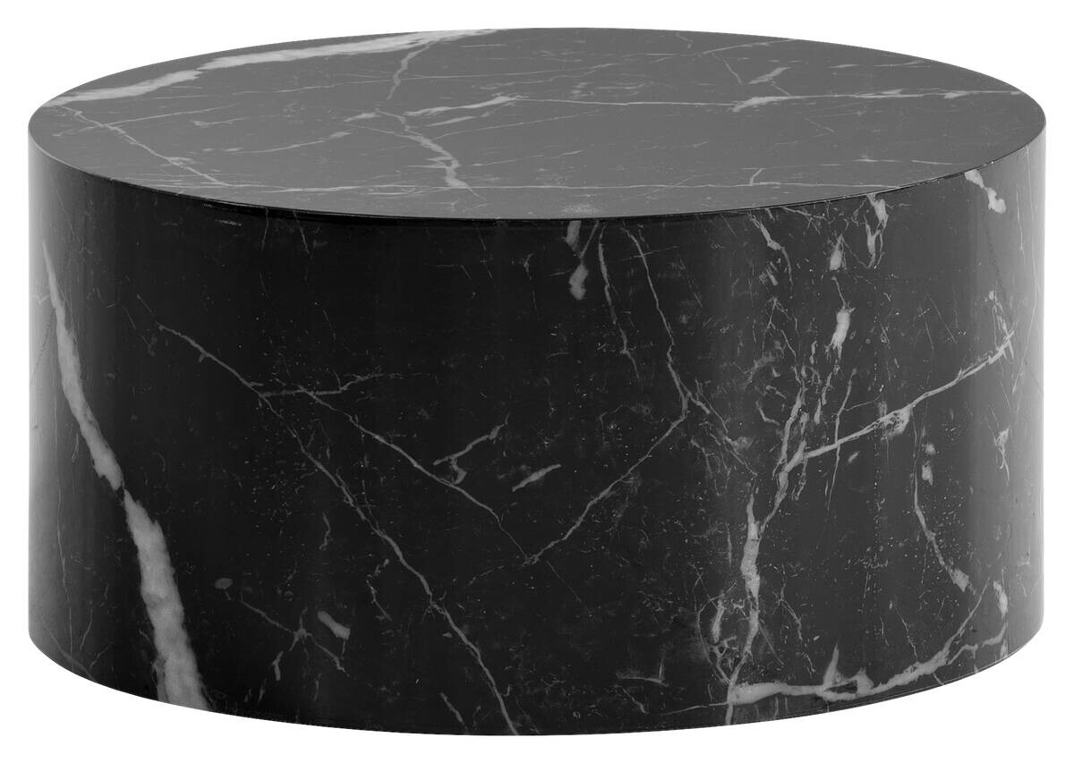Wohnling Couchtisch schwarz Marmor B/H/T: ca. 60x30x60 cm