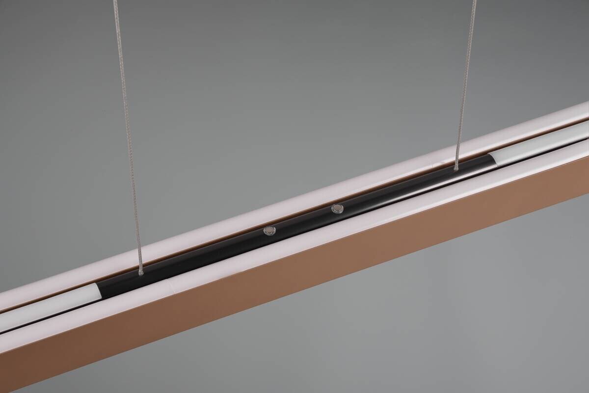 Reality LED-Pendelleuchte kaffee Metall