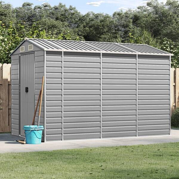 vidaXL Gartenhaus grau B/H/T: ca. 191x198x300 cm
