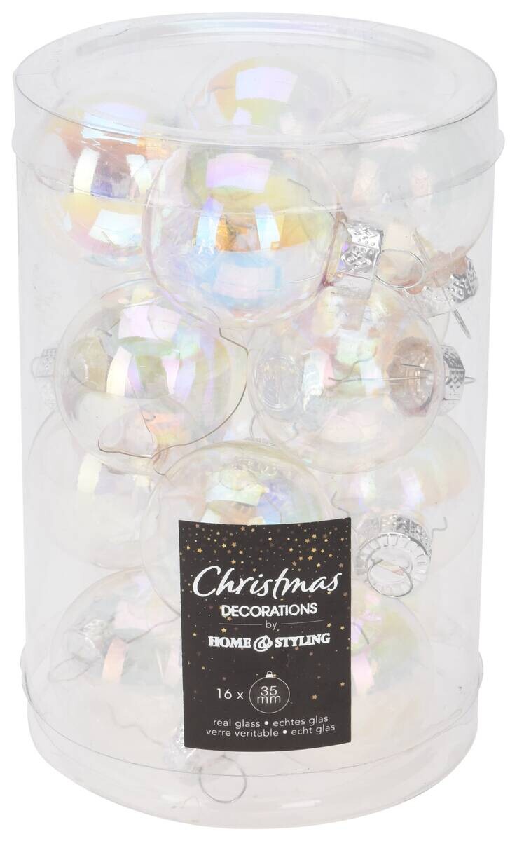 Weihnachtskugel perlmutt D: ca. 3,5 cm