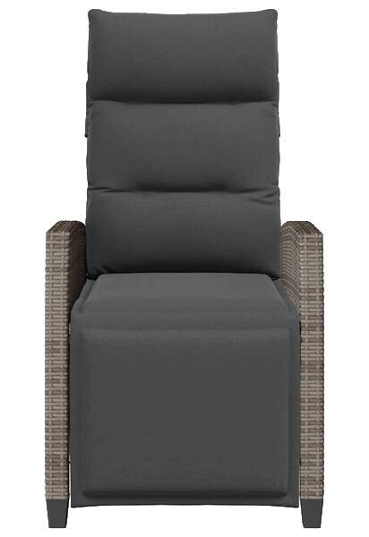 vidaXL Gartensessel grau Polyester B/H/L: ca. 58x94x65 cm