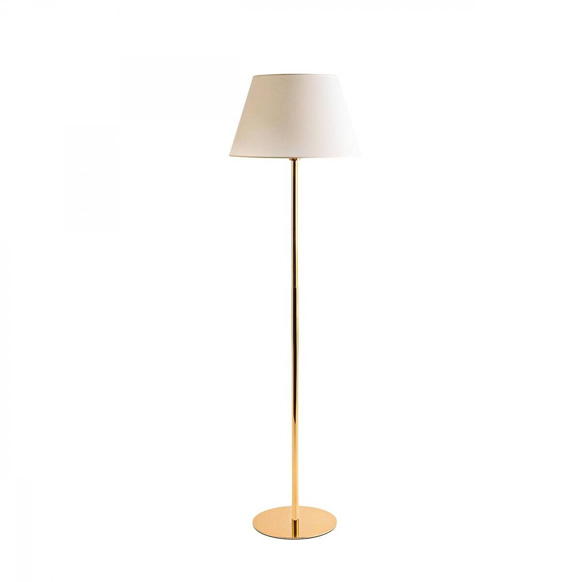 Stehleuchte creme PVC Metall B/H/L/D: ca. 35x146x35x35 cm E27 1 Brennstellen