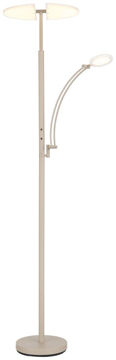 GLOBO LED-Deckenfluter sand Acryl Metall B/H/L: ca. 40,5x183x80 cm 1 Brennstellen
