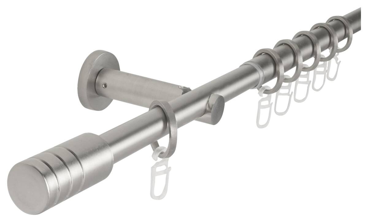 Stilgarnituren Rillcube Edelstahloptik Aluminium ausziehbar von ca. 120 bis 210 cm 1 Läufe