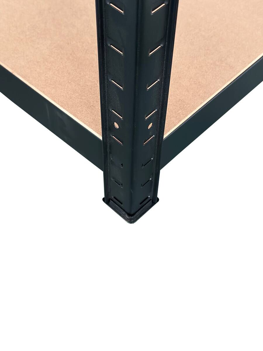 Schwerlaststeckregal 2er-Set schwarz B/H/T: ca. 160x160x40 cm