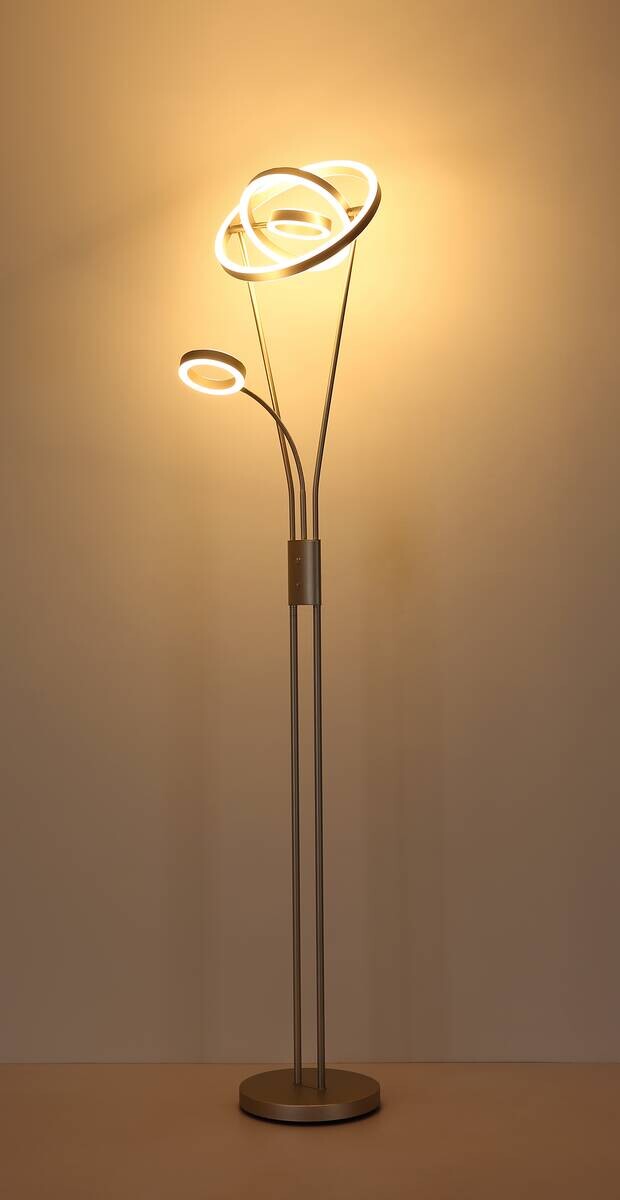 GLOBO LED-Deckenspot AXIA silber Metall Kunststoff H/D: ca. 194x35,1 cm 1 Brennstellen