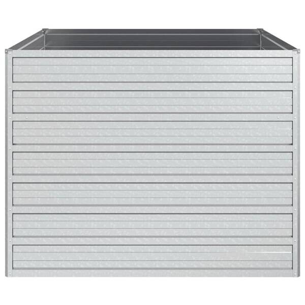 Garten-Hochbeet silber Stahl B/H/L: ca. 100x77x100 cm