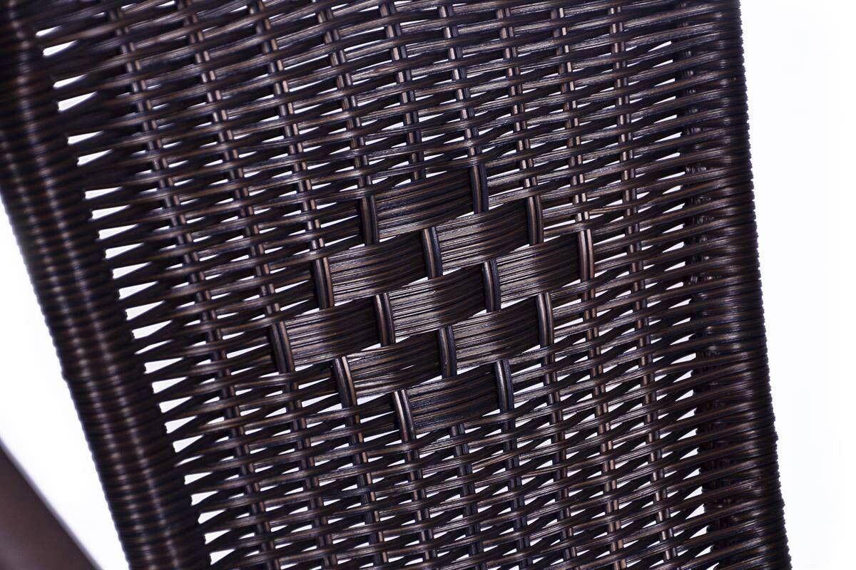 VCM Balkon-Set braun Polyrattan B/H: ca. 53x73 cm