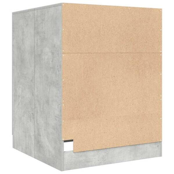 vidaXL Waschmaschinenschrank Beton B/H/T: ca. 70,5x91,5x71,5 cm