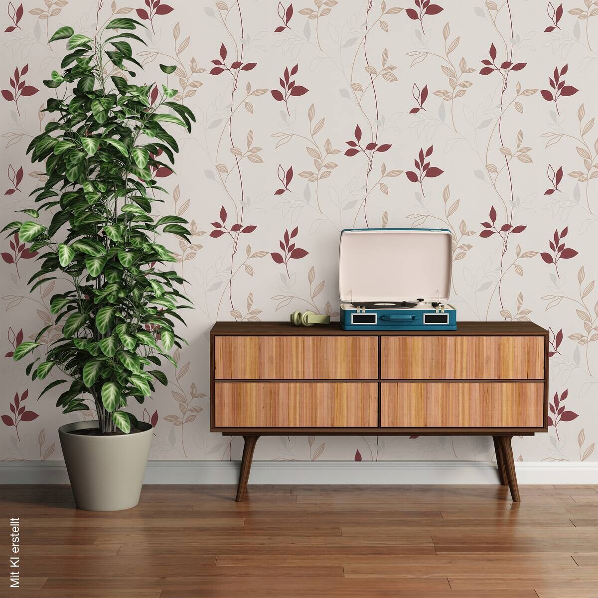 A.S.Creation Vliestapete rot beige B/H/D: ca. 53x1005x9,6 cm