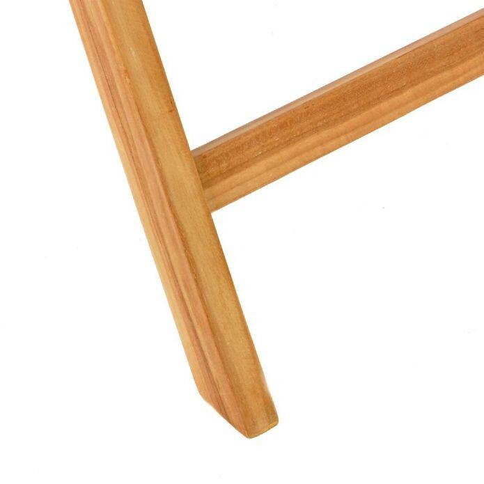 VCM Gartenstuhl braun Teakholz B/H/T: ca. 61x111x65 cm