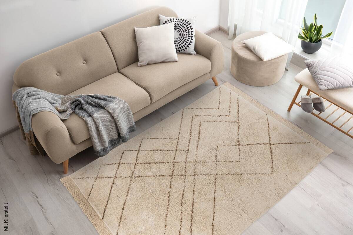 360Living Teppich Mylen creme B/L: ca. 160x230 cm