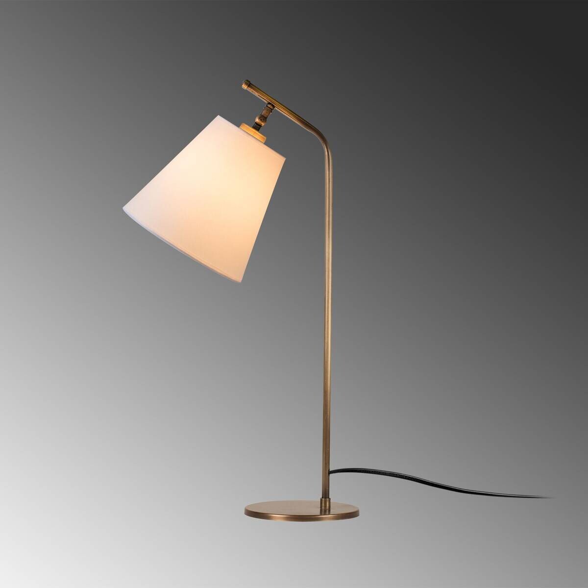 Opviq Tischleuchte weiß Metall B/H/L: ca. 28x67x16 cm E27 1 Brennstellen