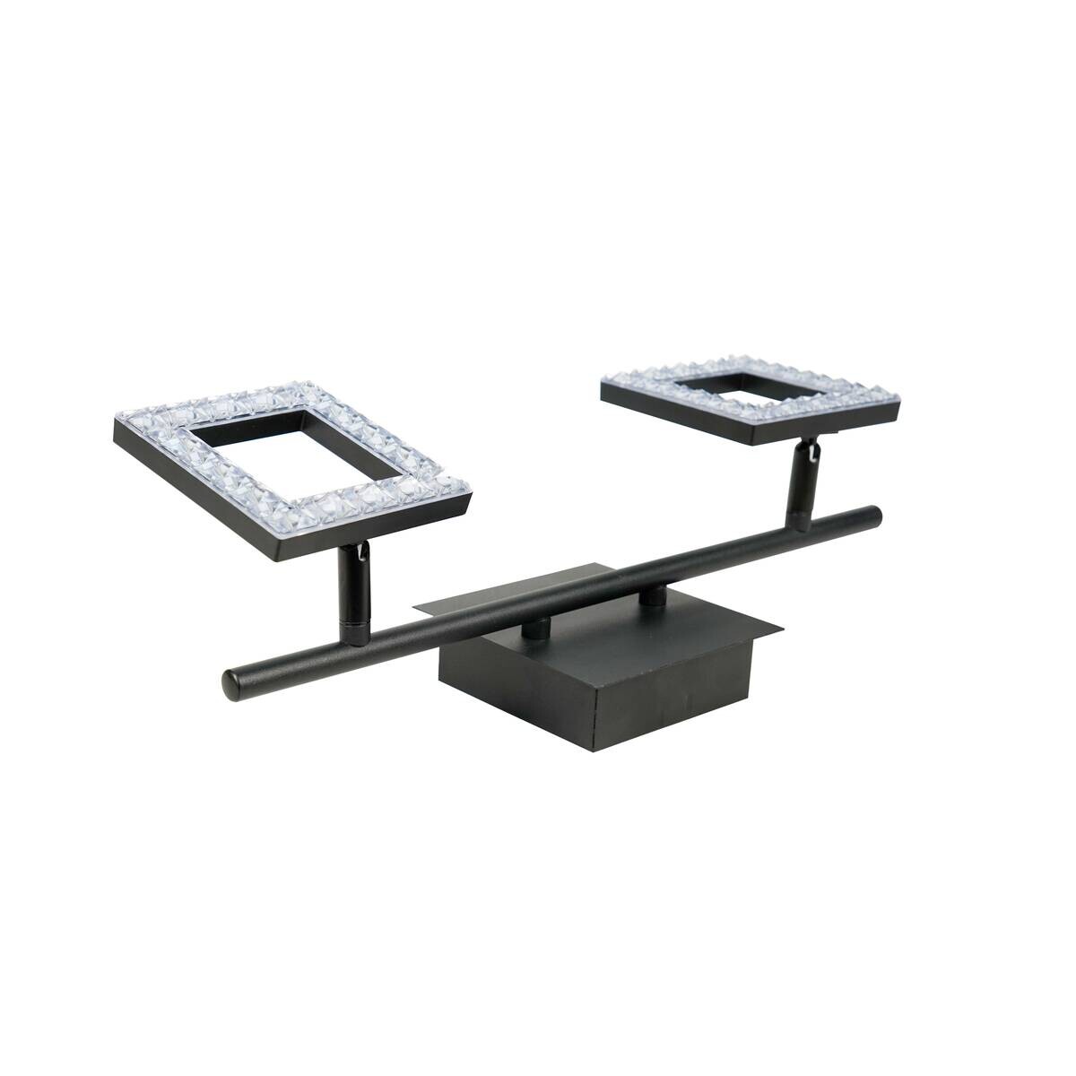 POCOline LED-Spot 2-flg. Kalea mattschwarz Acryl B/H/T: ca. 40x12x13 cm 2 Brennstellen