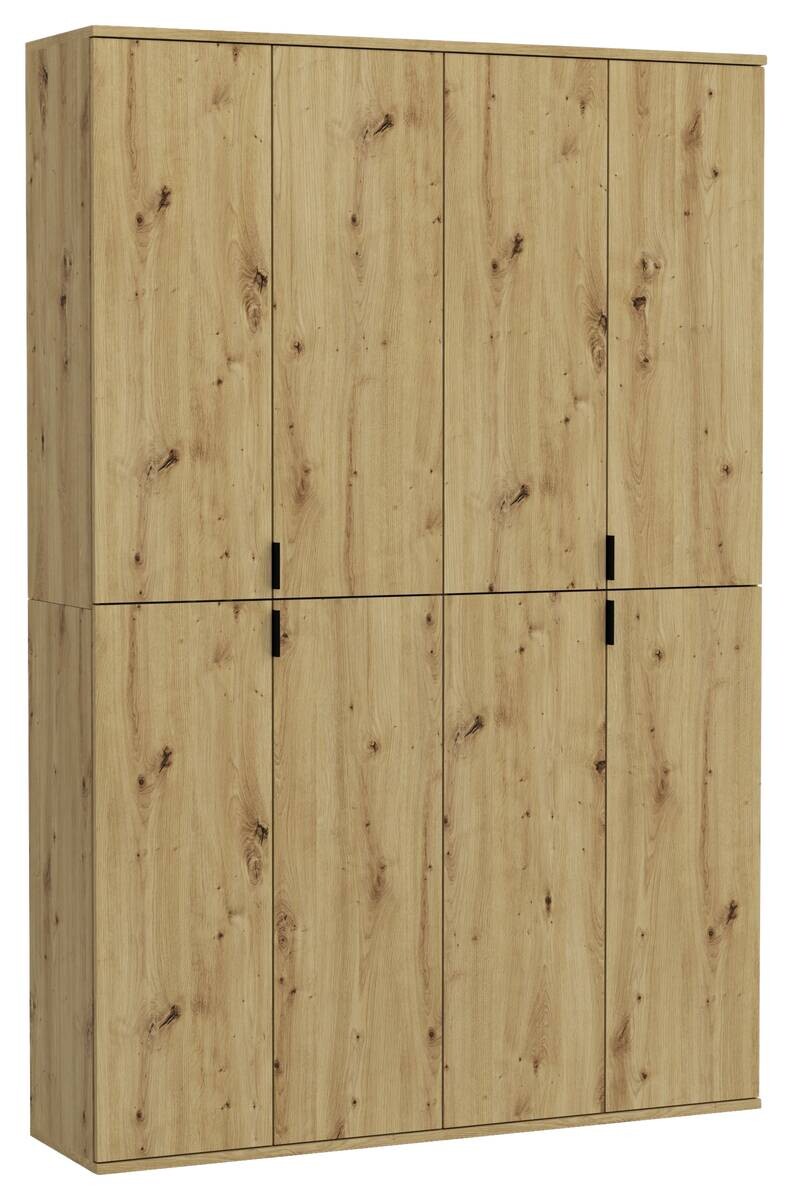 Garderobe PROJEKT Eiche Artisan Nachbildung B/H/T: ca. 122x193x34 cm