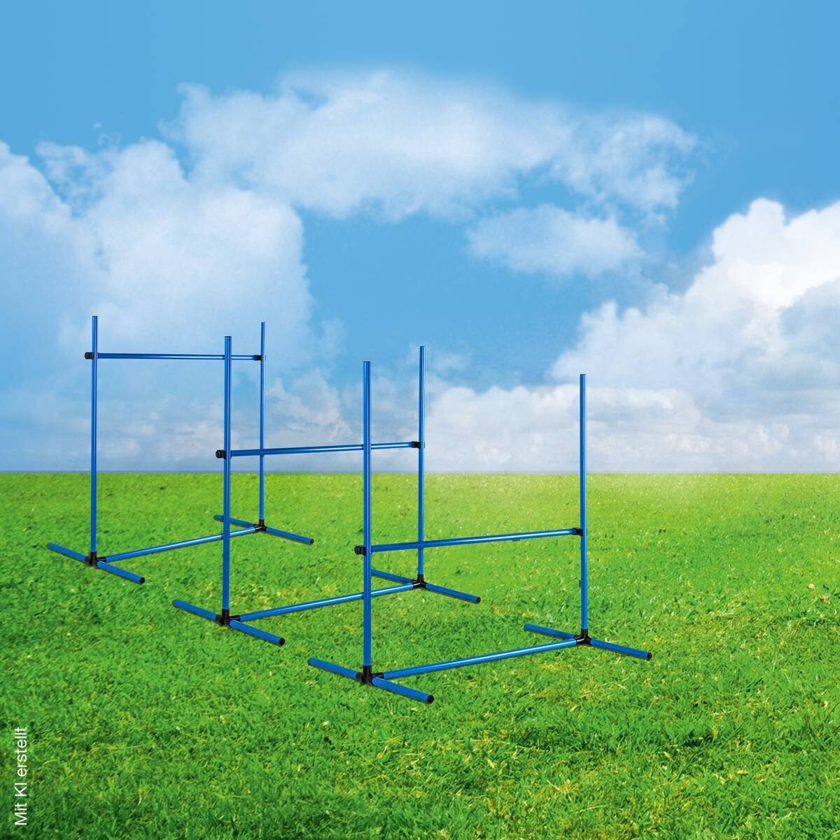 HI Agility Hürdenset blau Kunststoff B/H/L: ca. 65x95x95 cm