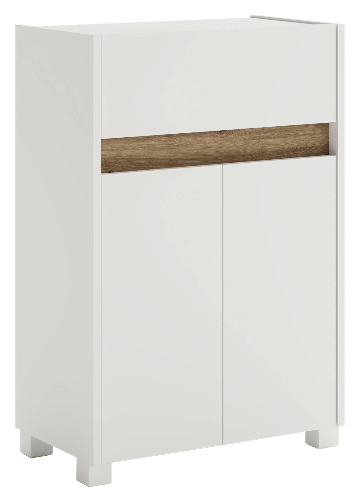 Unterschrank Cosmo perlweiß B/H/T: ca. 56,9x84,8x33 cm