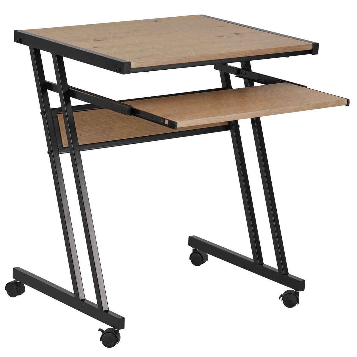 Computerrollwagen Elvie Oak B/H/T: ca. 62x73x50 cm