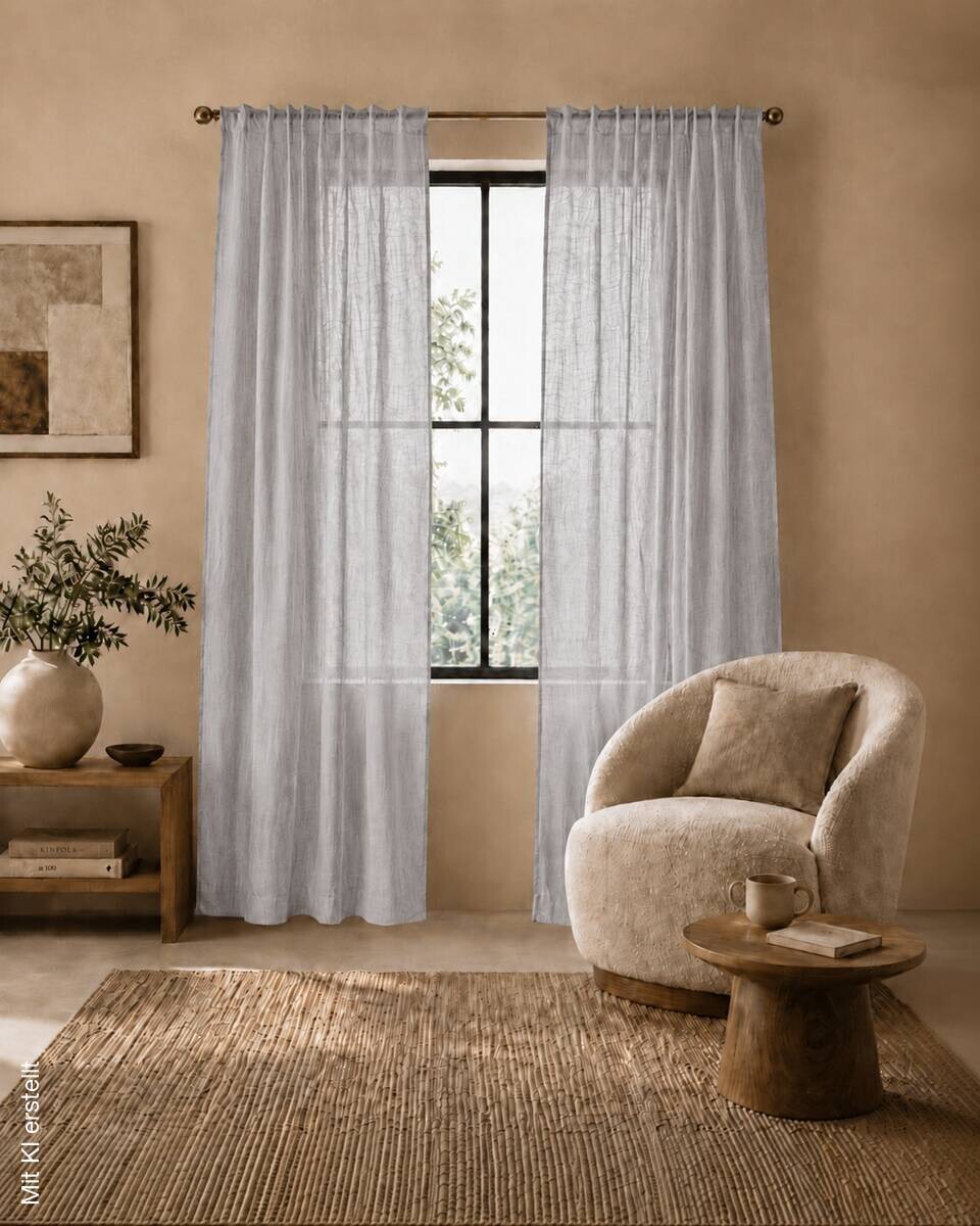 Thermovorhang Softy grau B/L: ca. 140x245 cm