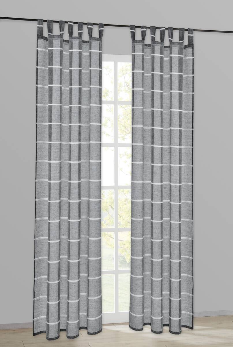 POCOline Kombivorhang Carla grau B/L: ca. 140x175 cm