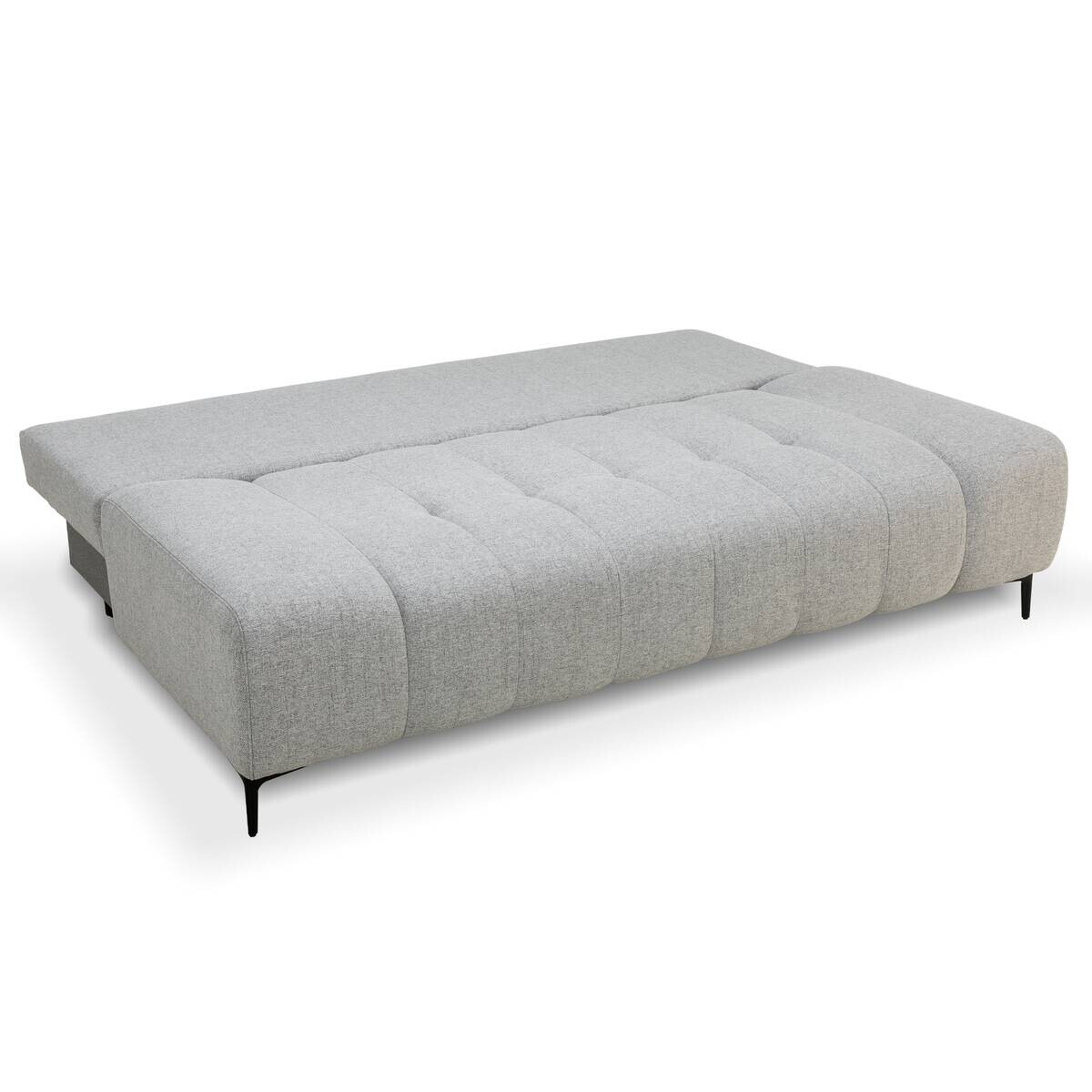 Schlafsofa hellgrau Webstoff B/H/T: ca. 195x88x95 cm