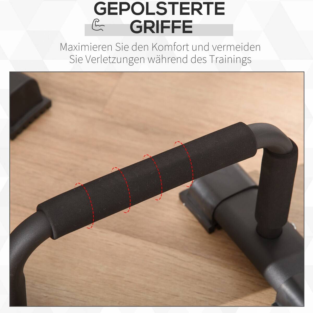 HOMCOM Fitness-Zubehör schwarz Kunststoff B/H/L: ca. 25x36x20 cm