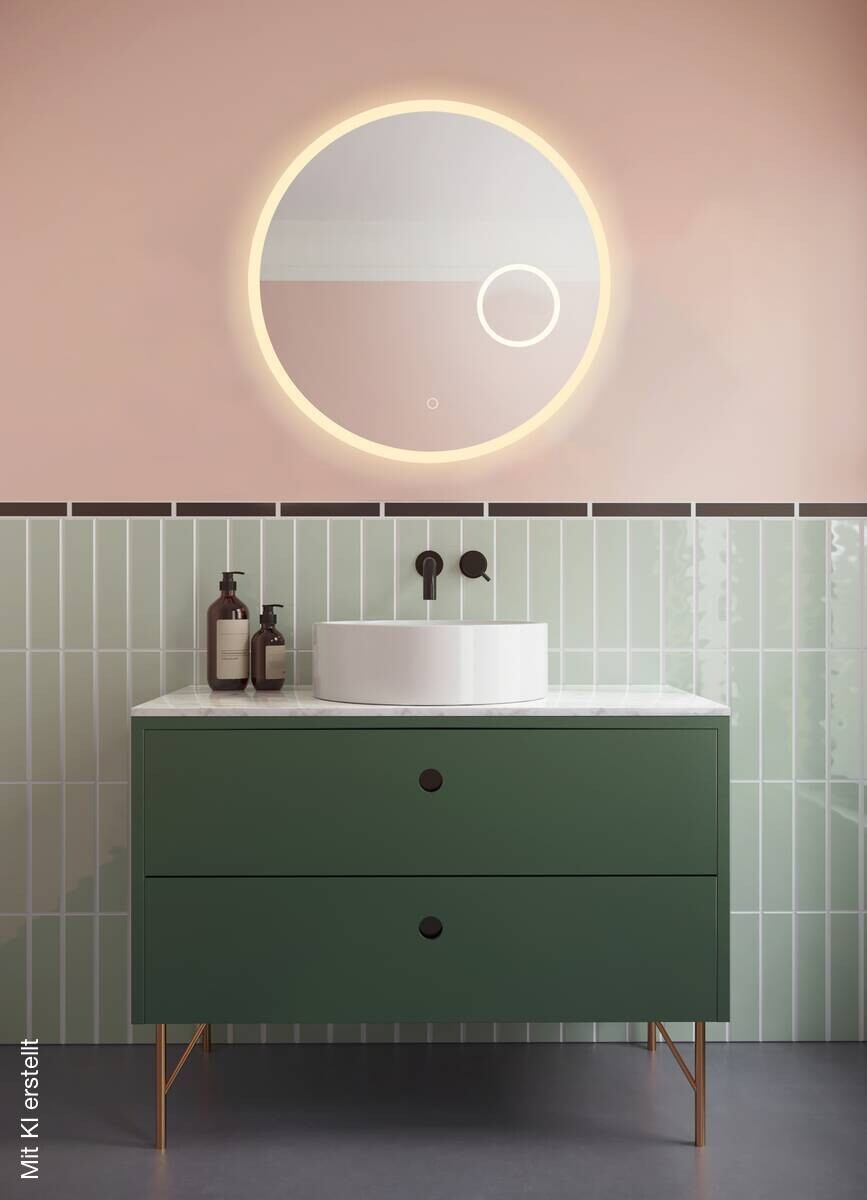 LED-Spiegel Nova transparent D: ca. 60 cm