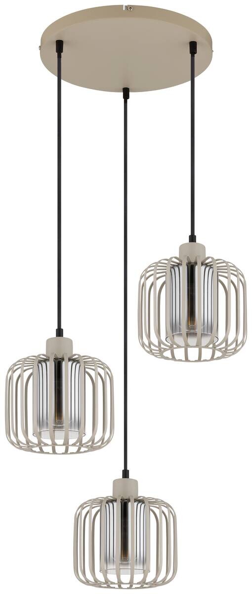 GLOBO Pendelleuchte Metall H/D: ca. 120x44 cm E27 3 Brennstellen