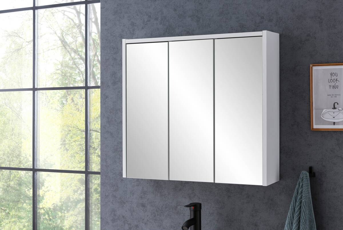 Spiegelschrank Jelda weiß B/H/T: ca. 65x50x33 cm