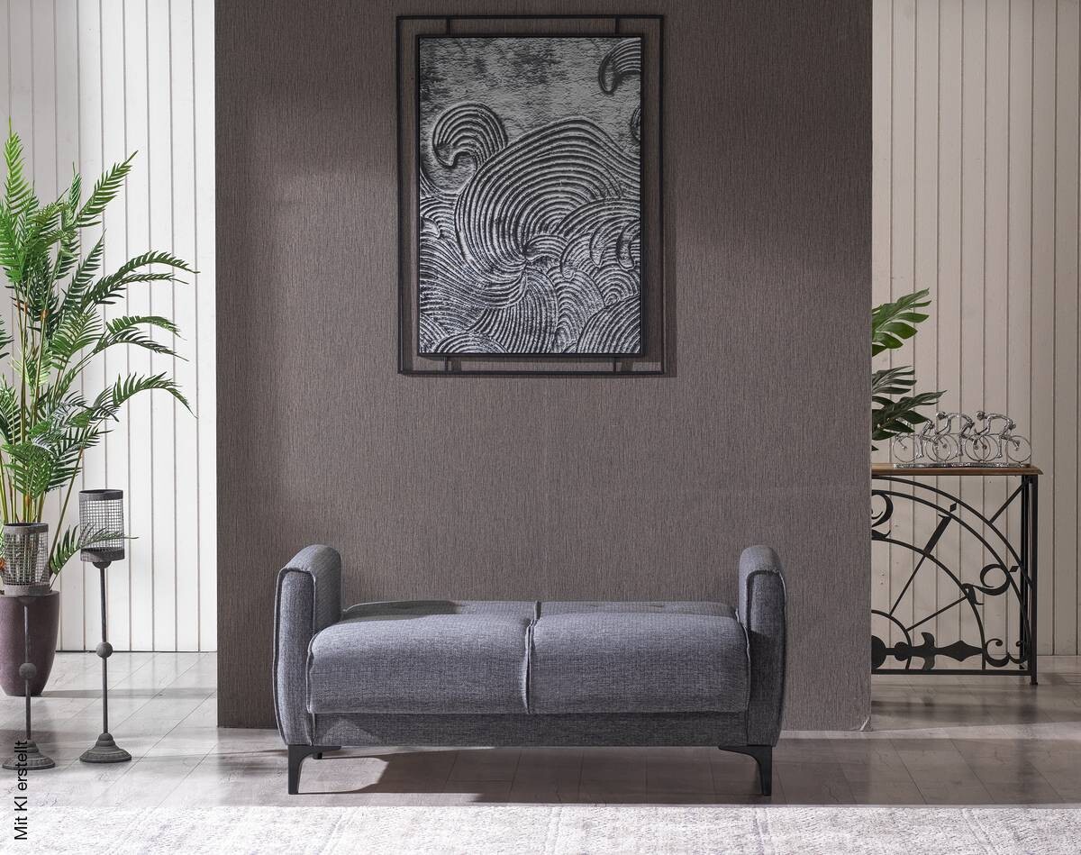 Sofa 3-2-1 San Marino anthrazit Microfaser