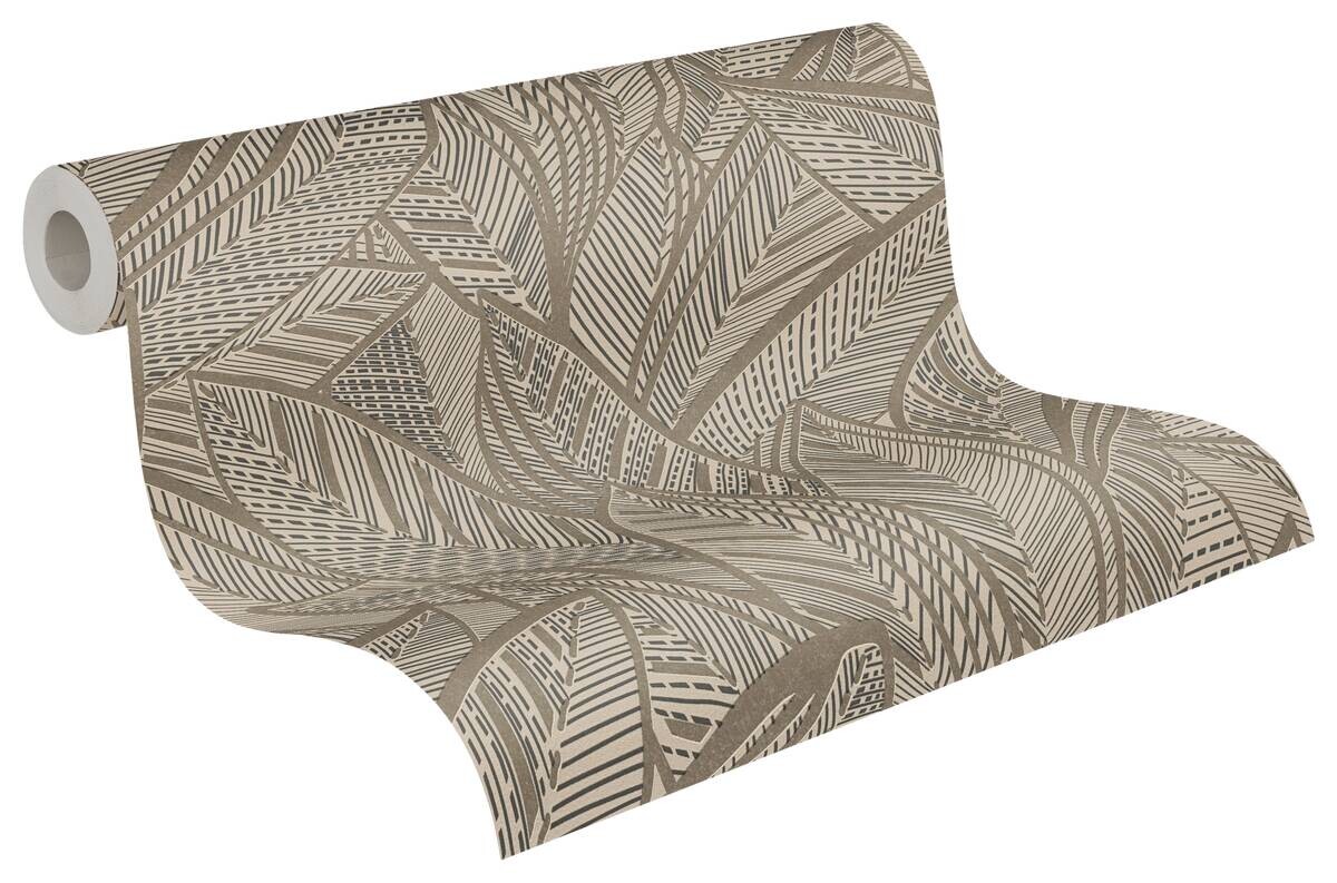 A.S.Creation Vliestapete silber schwarz B/H/D: ca. 53x1005x9,7 cm