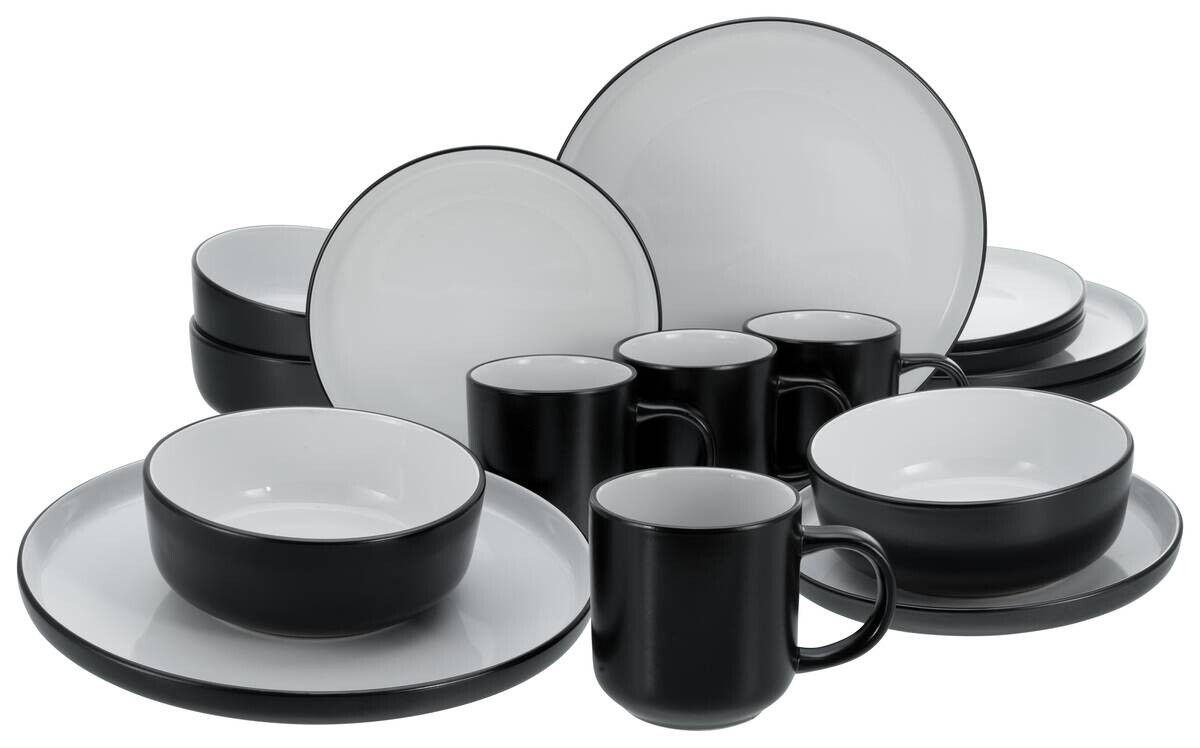 CreaTable Kombiservice Nordic weiß Steinzeug 16 tlg.