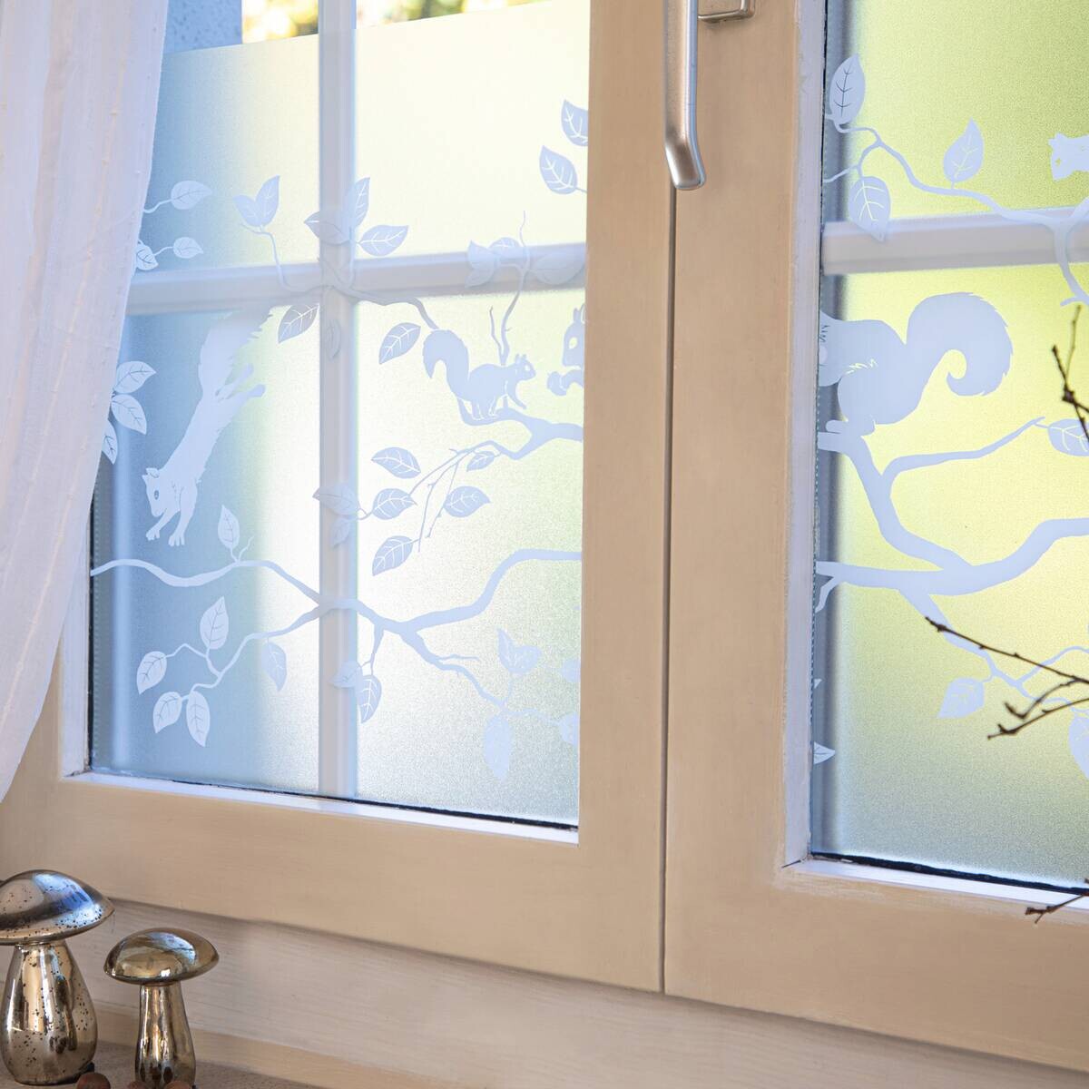 d-c-fix Fensterfolie Bäume transparent weiß B/L: ca. 45x150 cm