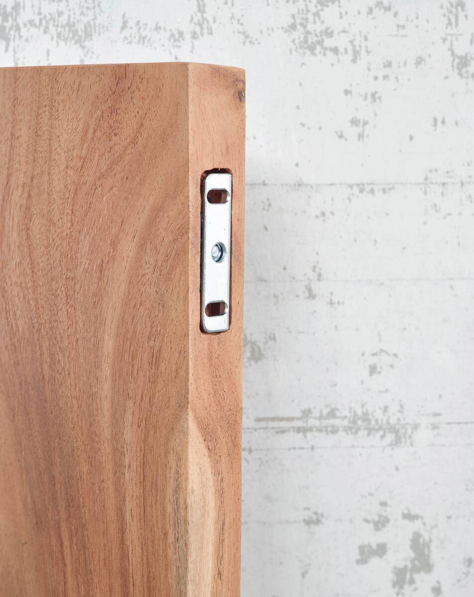 Wandregal braun Holz B/H/T: ca. 40x4x26 cm