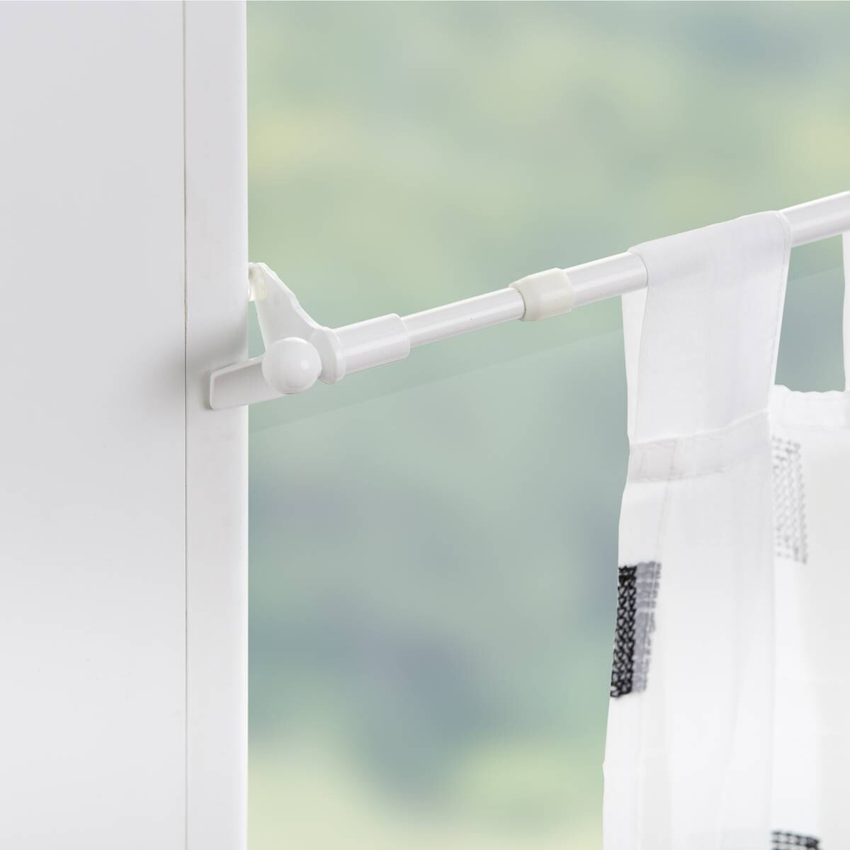 LICHTBLICK Klemmstange Easy weiß Metall ausziehbar von ca. 30 bis 40 cm 1.0 Läufe