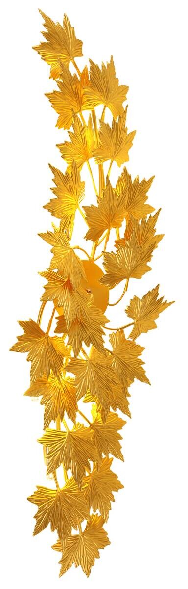 GLOBO LED-Deckenleuchte NADURE gold Metall B/H/T: ca. 45x12x12 cm 6 Brennstellen