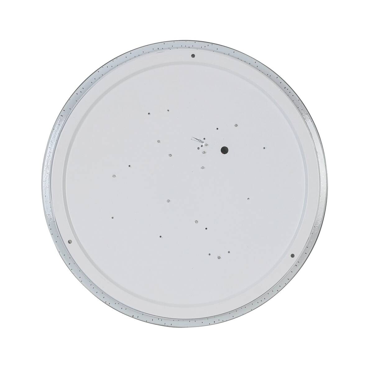 Nolo LED Deckenleuchte Chrom weiß Kunststoff Metall B/H/L: ca. 38x7,5x38 cm 2 Brennstellen