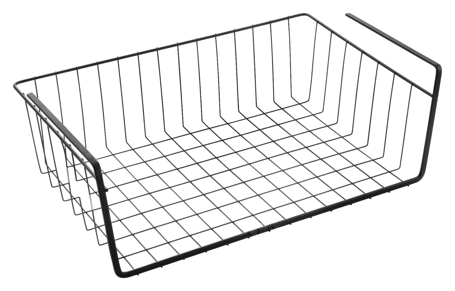 Metaltex Schrankkorb mattschwarz Metall B/H/T: ca. 40x14x26 cm