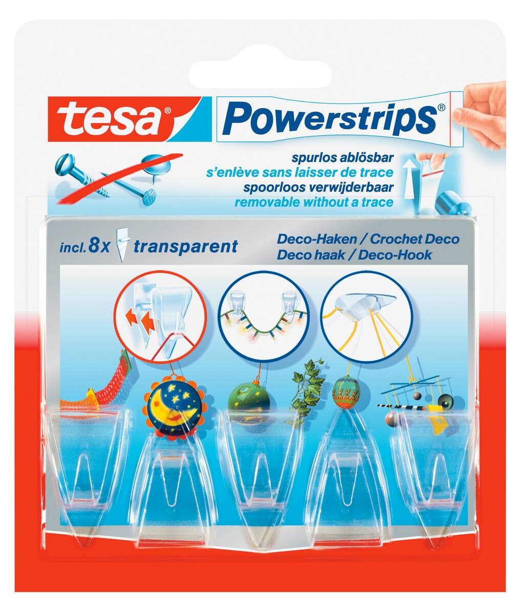 Powerstrips transparent Kunststoff B/H/L: ca. 18,5x34x13,5 cm