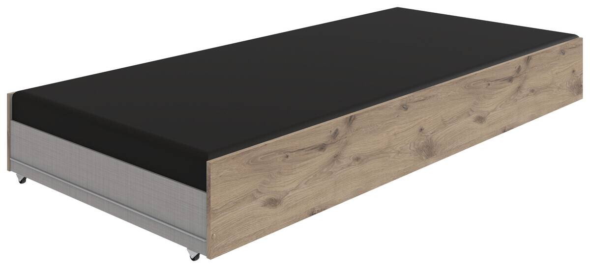 Ausziehliege für Bett Oak Eiche Viking Nachbildung B/H/T: ca. 93x27x199 cm