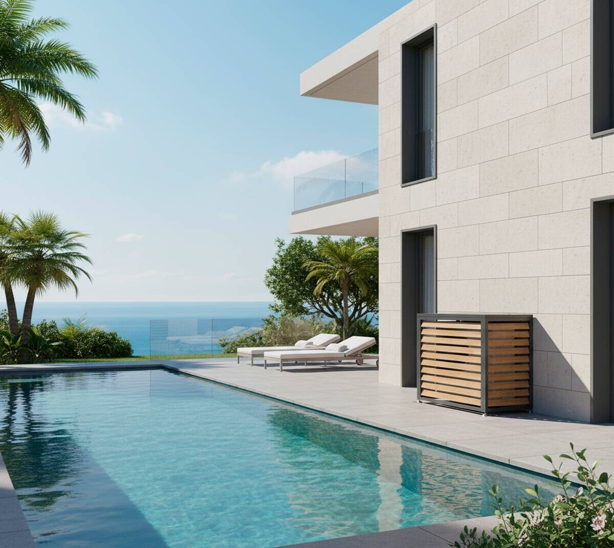 Westmann Verkleidung Wärmepumpe Boxa Holzoptik B/H/L: ca. 100x97x56 cm