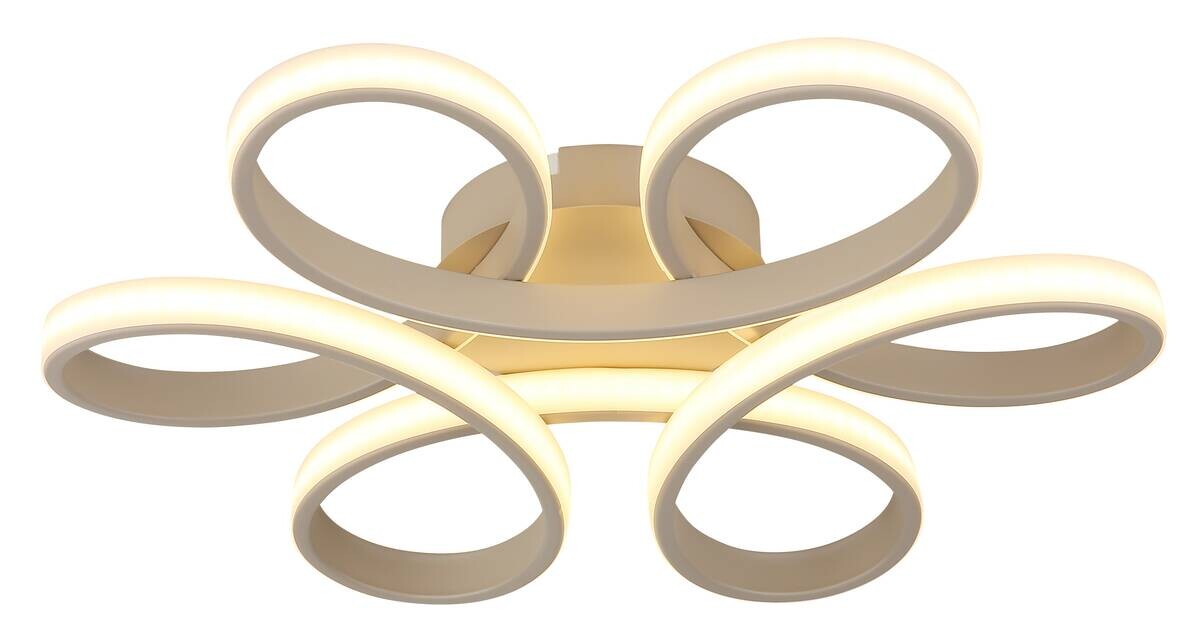 POCOline LED-Deckenleuchte Valentina sand Metall Kunststoff B/H/L: ca. 36x7x40 cm