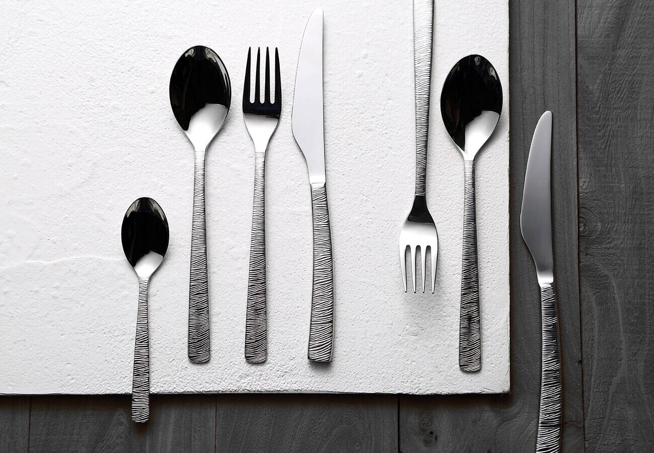 BERGNER Besteckset LYON silber Edelstahl 24 tlg.