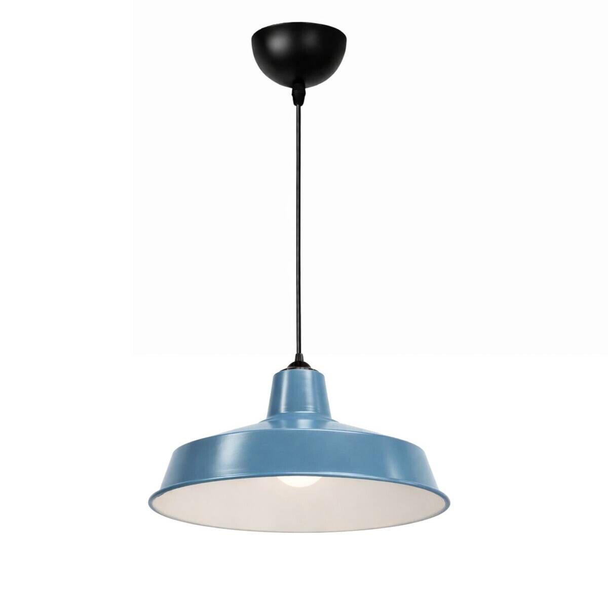 Opviq Pendelleuchte blau B/H/T: ca. 35x100x35 cm E27 1 Brennstellen