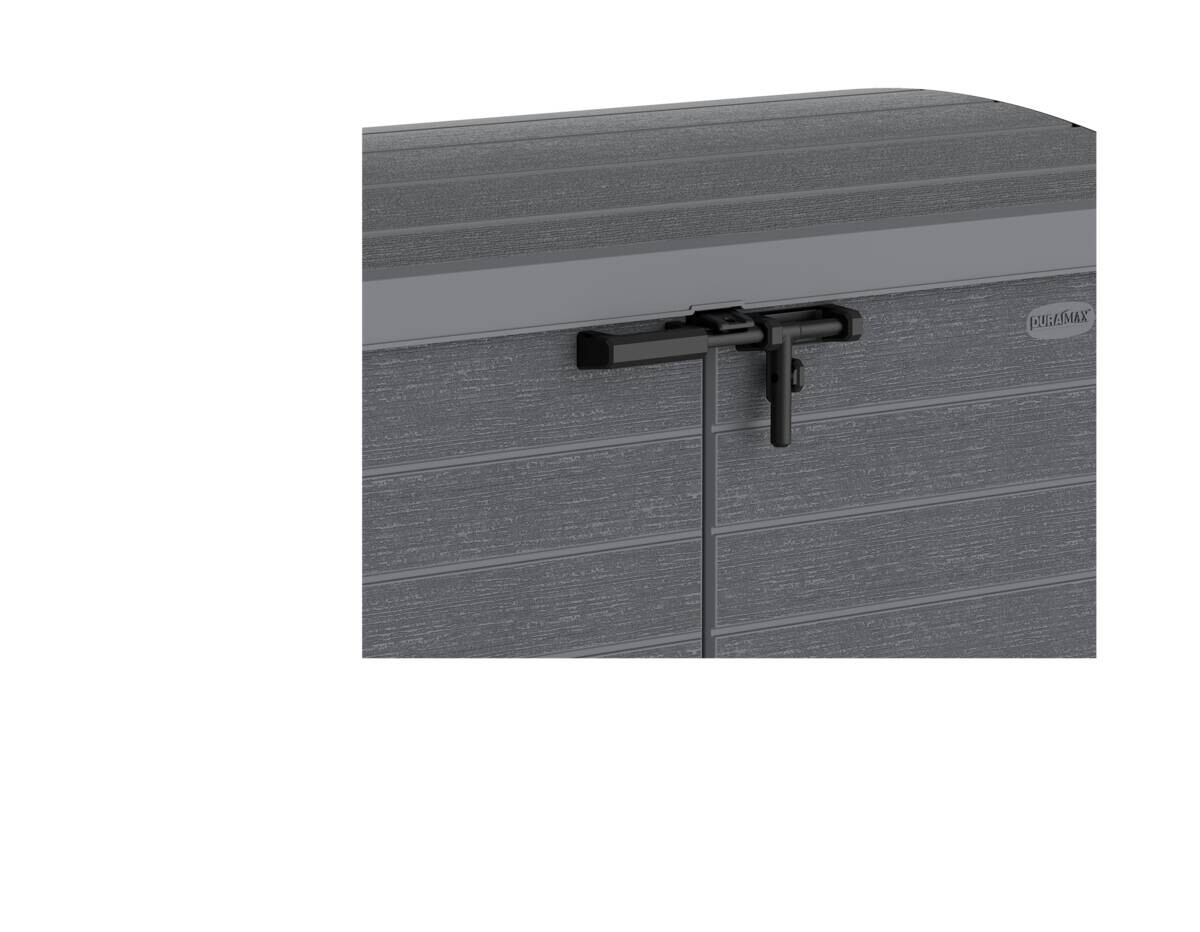 VCM Mülltonnenbox 2er StoreAway grau Kunststoff B/H/L: ca. 145x125x83 cm