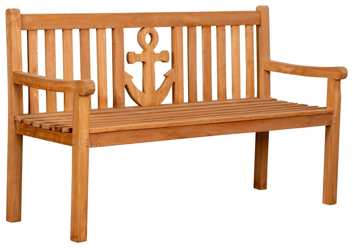 deVries Gartenbank Woodie natur Teakholz B/H/T: ca. 150x89x60 cm