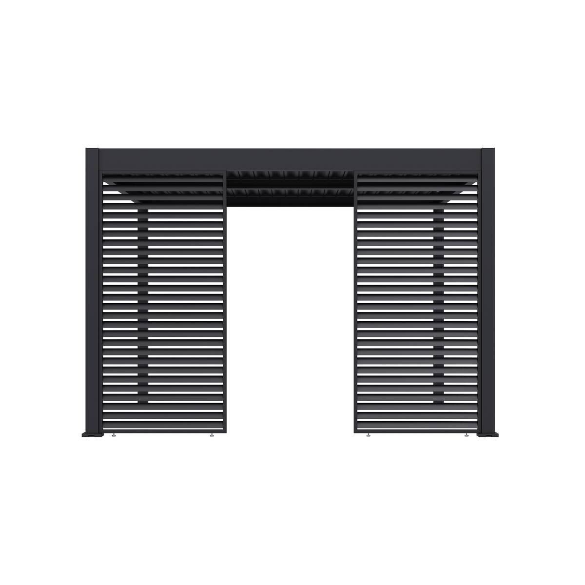 Paragon Outdoor Lamellen-Sichtschutz Grand Tuscan grau Aluminium B/H: ca. 114x234 cm