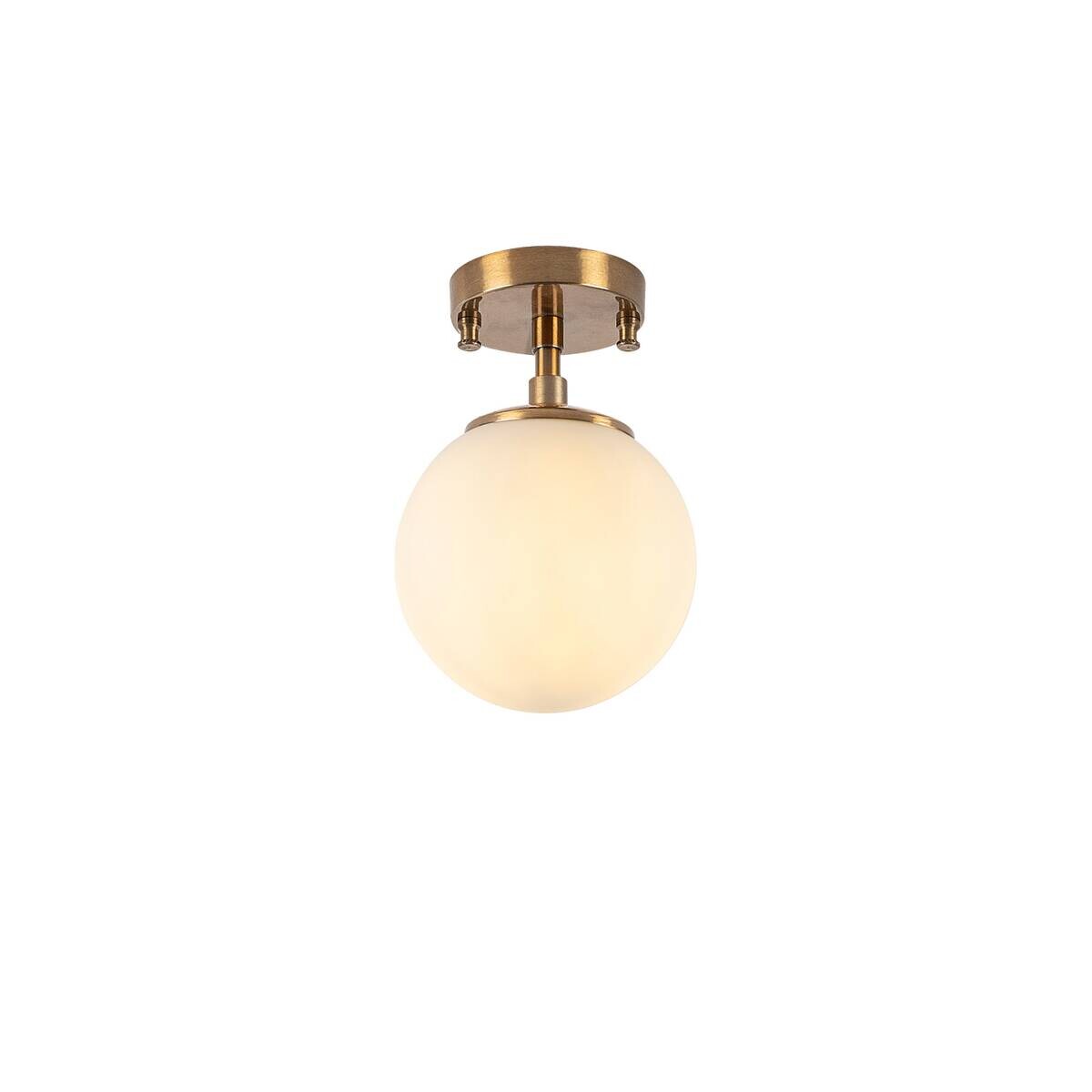 Opviq Deckenleuchte Atmaca-10220 Glas Metall B/H/T/L/D: ca. 15x23x15x15x15 cm E14 1 Brennstellen
