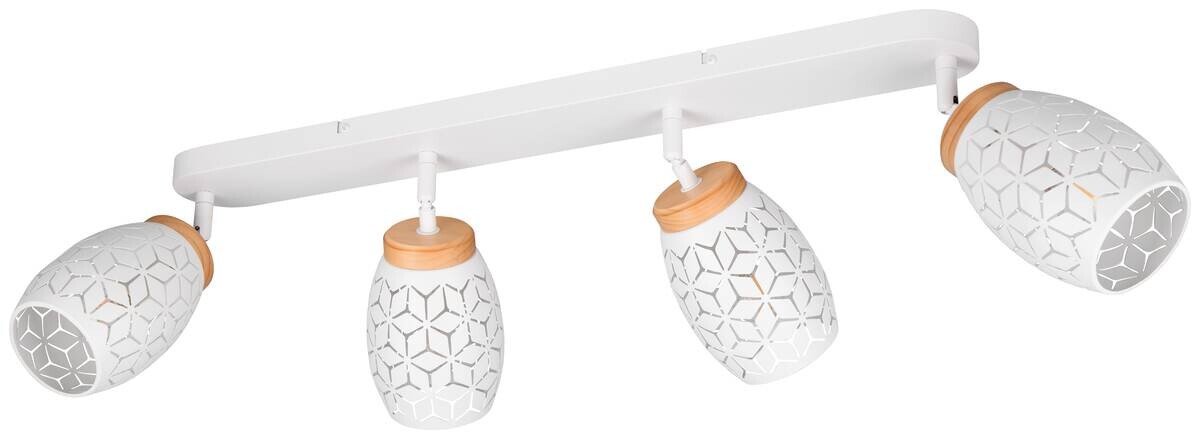 Reality Leuchten Spots Bidar weiß Metall B/H/L: ca. 74x27x12 cm E14 4 Brennstellen